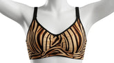 Tiger Print Push-Up Bra | Wild Animal Leopard Style
