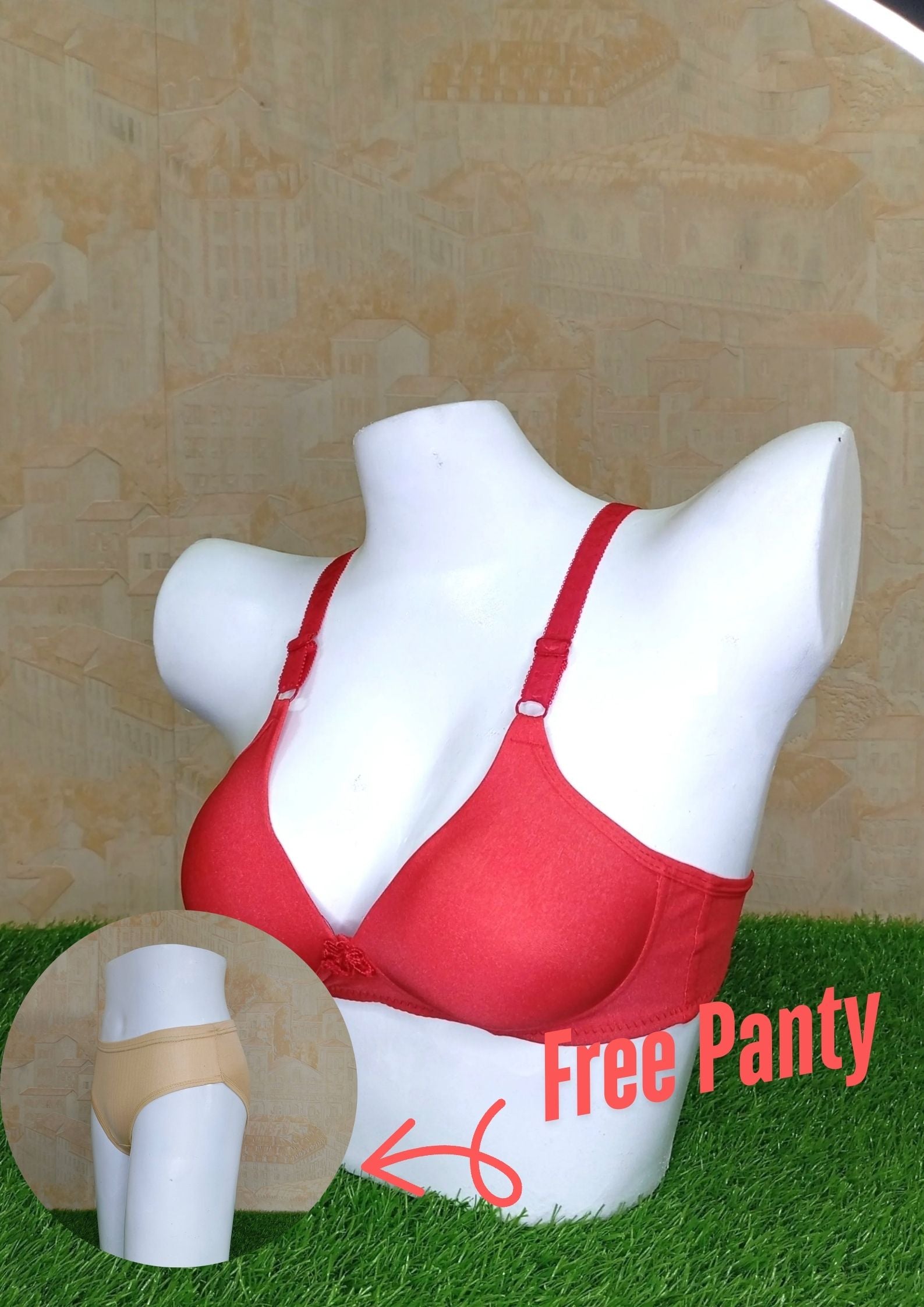 Bold & Comfortable Red Sexy Casual Bra for Everyday Wear-Offer
