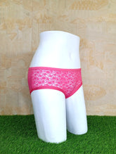 Dark Pink Half Net Ladies Underwear Chic Soft & Comfortable-Side