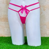 Pink Thong with Hot & Sexy Double Strip Ribbon T Panty Underwear