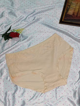 Soft Lace Trim High-Waist Panty – Peach