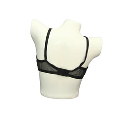 Pack of 3 Seductive, Airy, Premium Quality Transparent Net Bra in Black, Skin & Maroon-Red