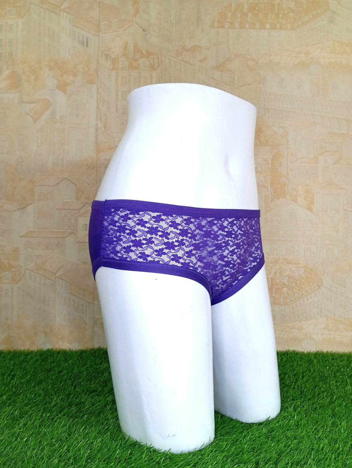 Pack of 4 Bold Airy Half Net Panty -  Different Colors