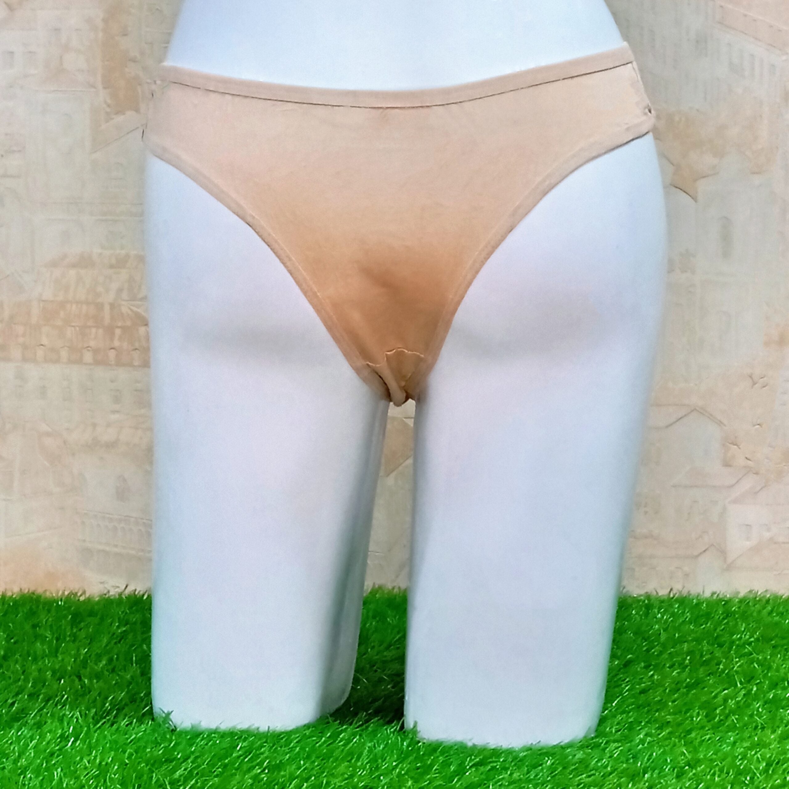 Hot & Sexy Peach Double Strips T Panty Thong - Bridal Underwear-Back