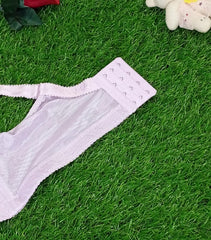 Royal Purple Stone Front Padded Bra with Dazzling Embellishment