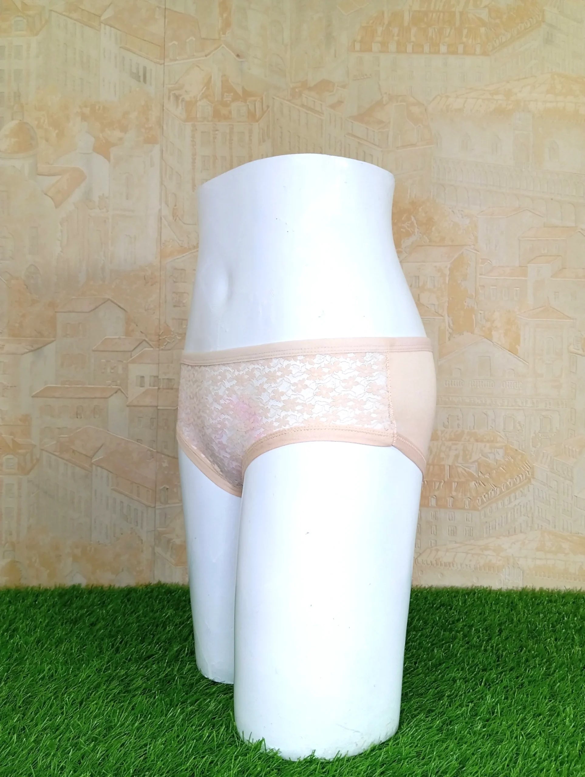 Peach Comfortable Half Net Front Ladies Underwear Soft & Stylish-Right