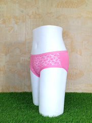 Pink Half Net Front Ladies Underwear Comfortable & Stylish Fit-Left