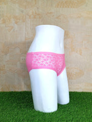 Pink Half Net Front Ladies Underwear Comfortable & Stylish Fit-Right