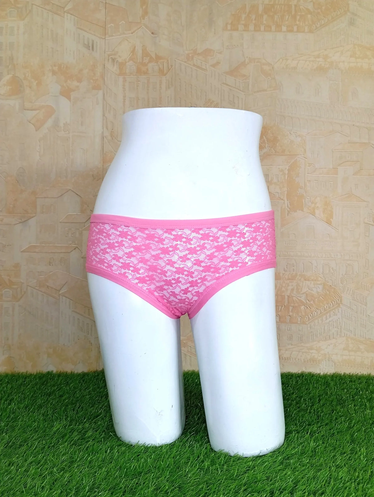 Pink Half Net Front Ladies Underwear Comfortable & Stylish Fit