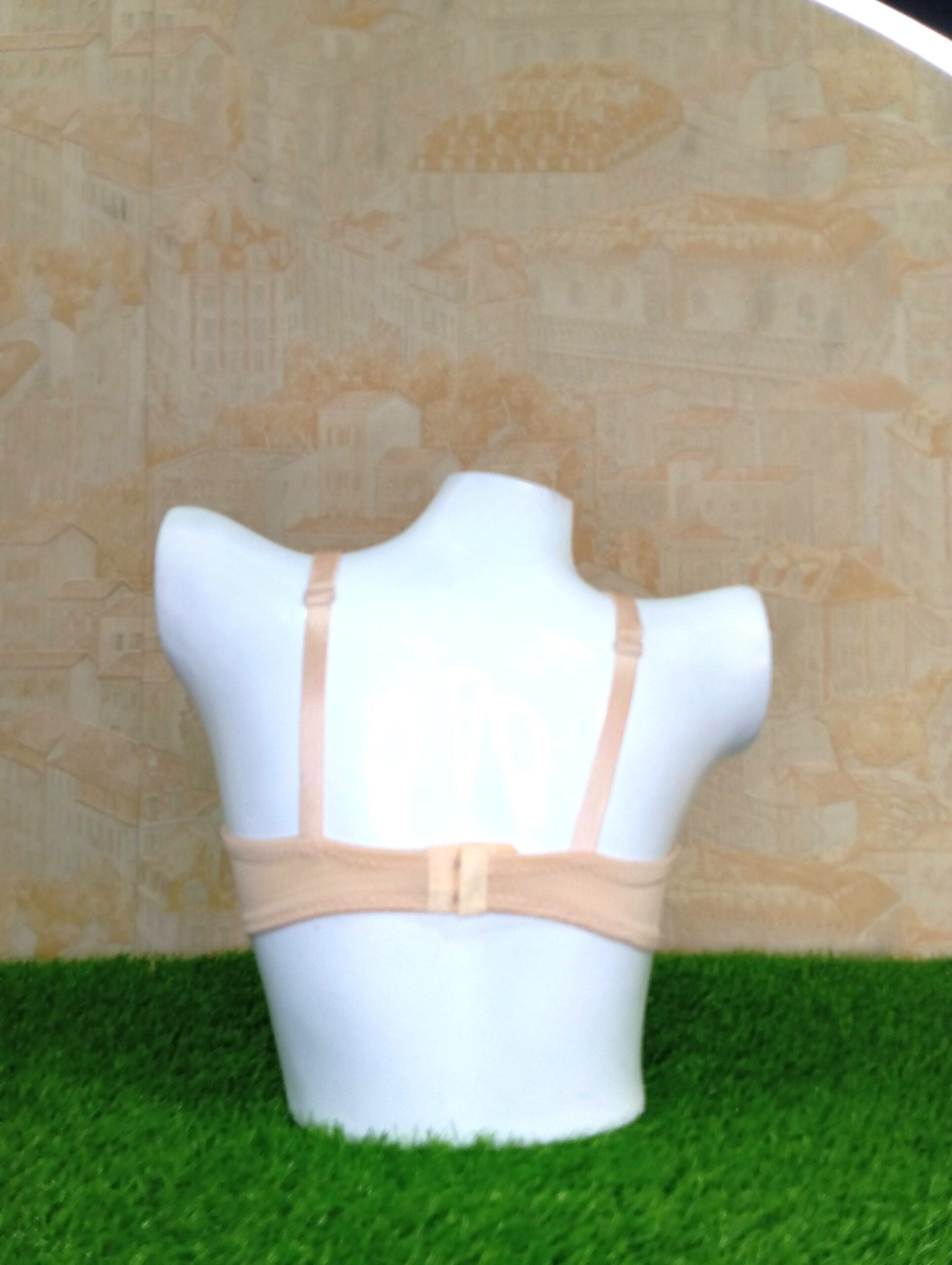 Plain Sexy Non-Padded Light Pinkish Ladies Ful COverage Bra-Back