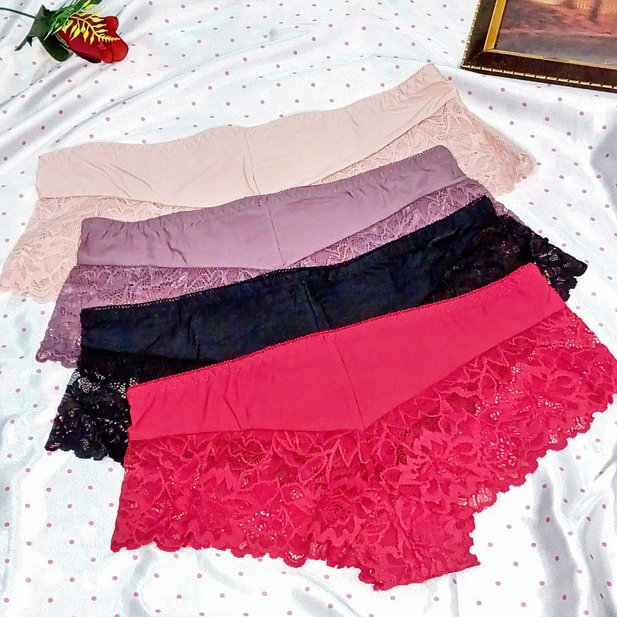 Sensual Gorgeous Half Net Ladies Panties - Elegant & Comfortable