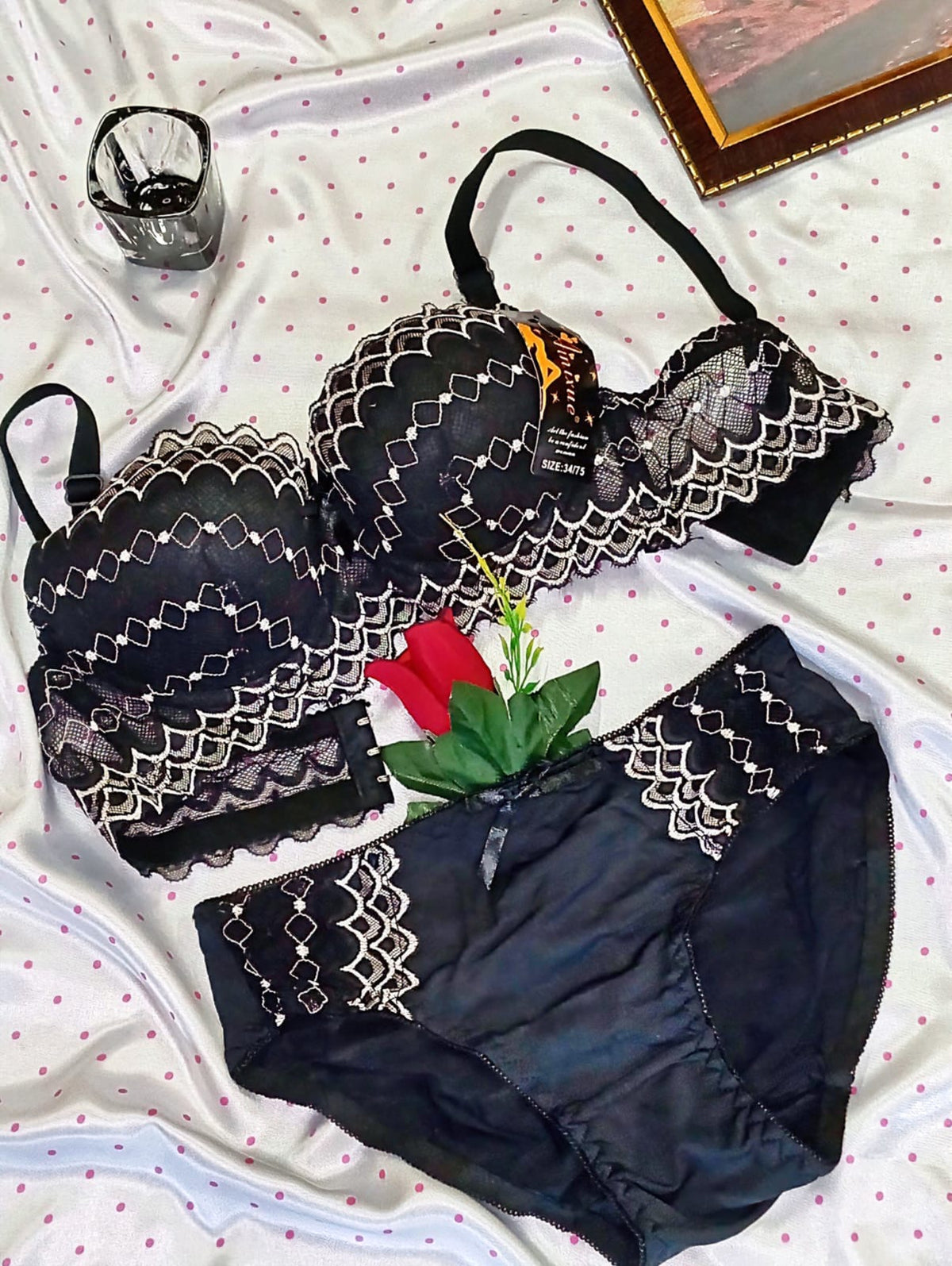 Elegant Black Beauty Lace Bra Set – Perfect for Special Occasions & Everyday Confidence