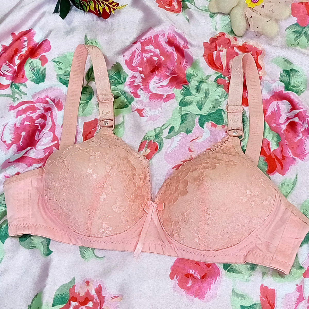 Soft Light Pink Bra – C Cup Size, Comfort & Support for Every Day